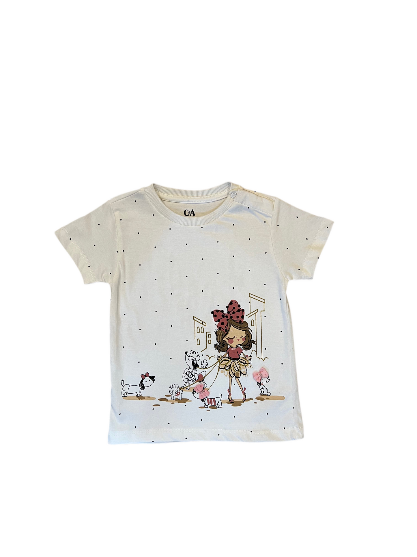Cute Doll Printed T-shirt