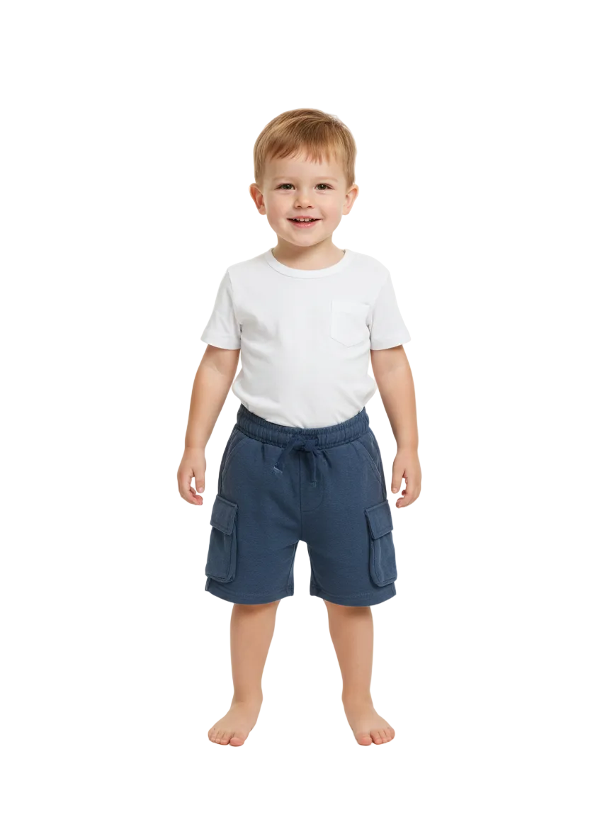 Cargo Shorts Plain Blue (minor defect)