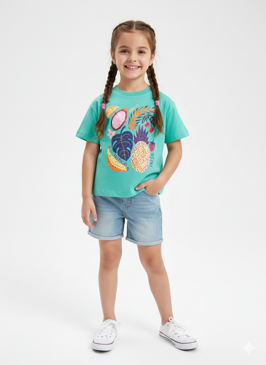 Old Navy Branded Girl's Top - Green