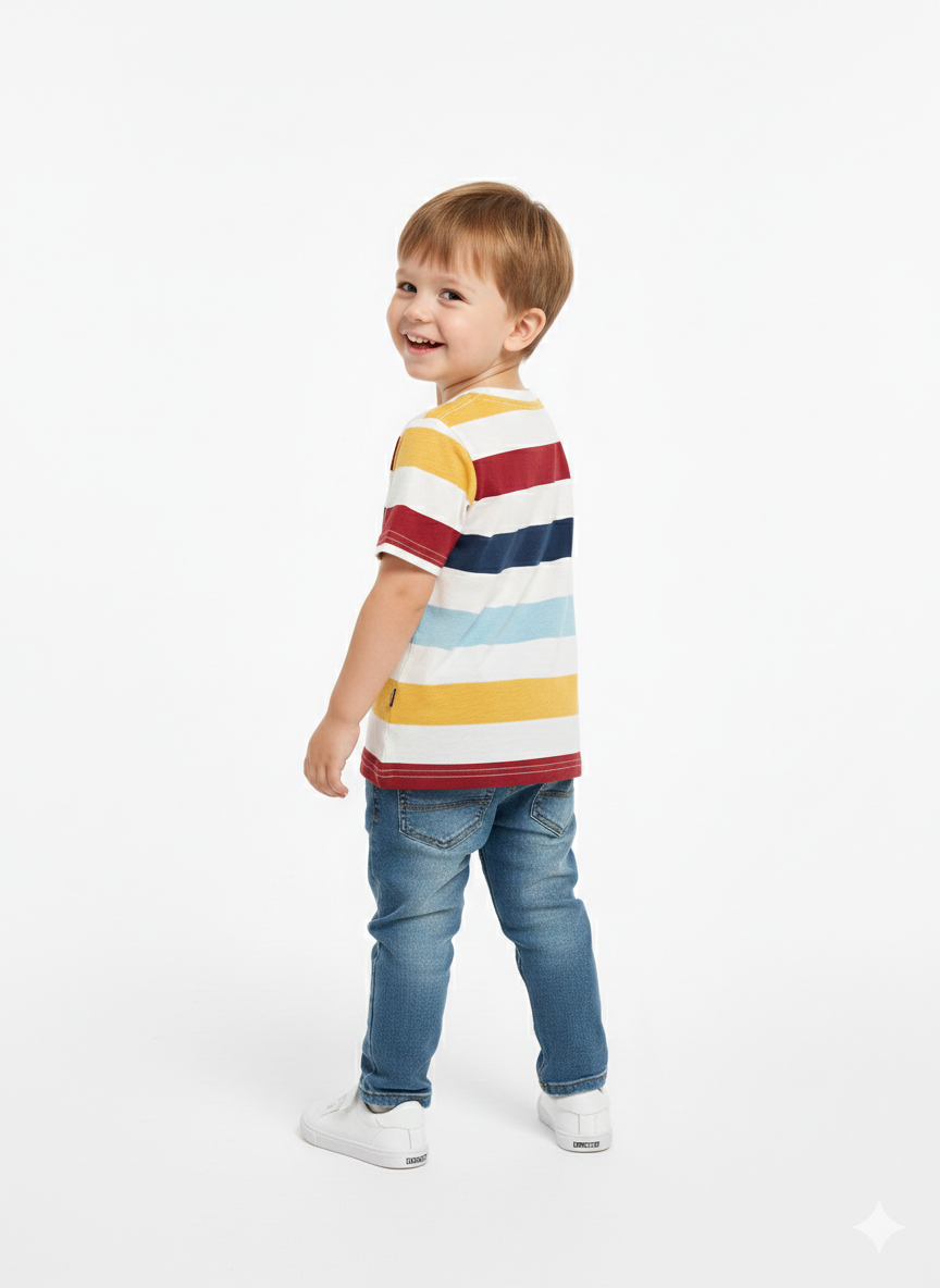 Max branded Striped T-shirt (6 yr)