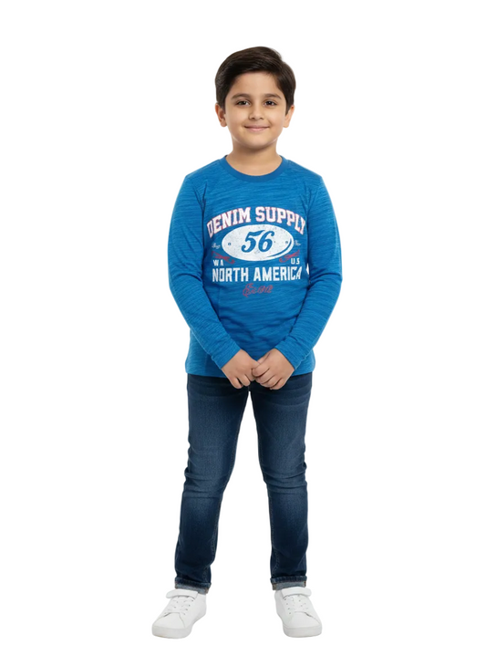 Blue T-shirt for boys (8 yr to 14 yr)