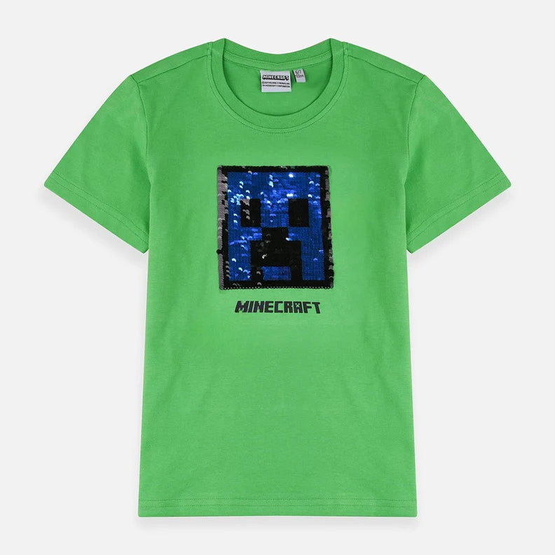 Minecraft Sequins T-shirt for Summers