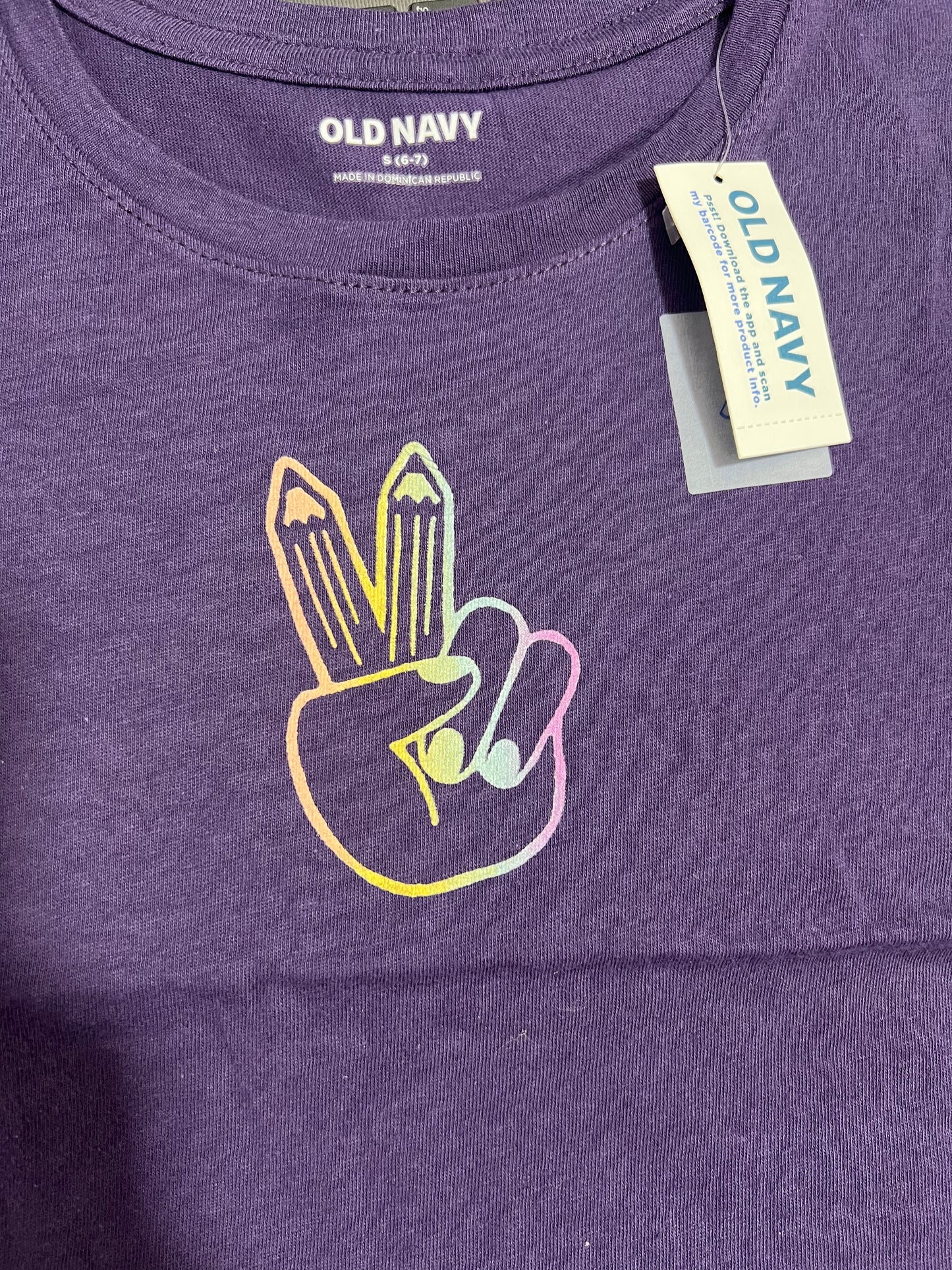 Old Navy Branded Tee for Girls - Purple
