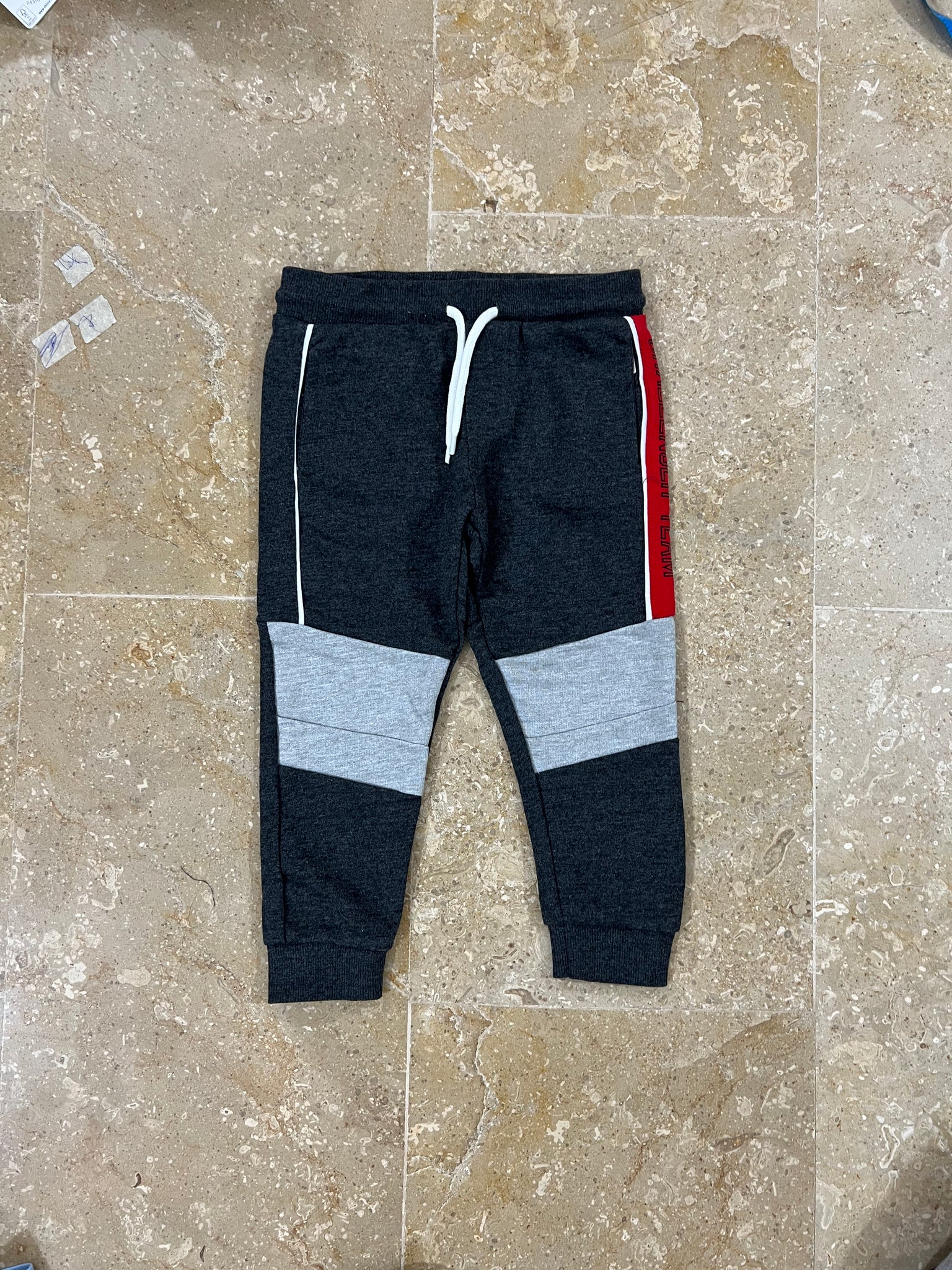 Grey Side Panel Trouser for kids