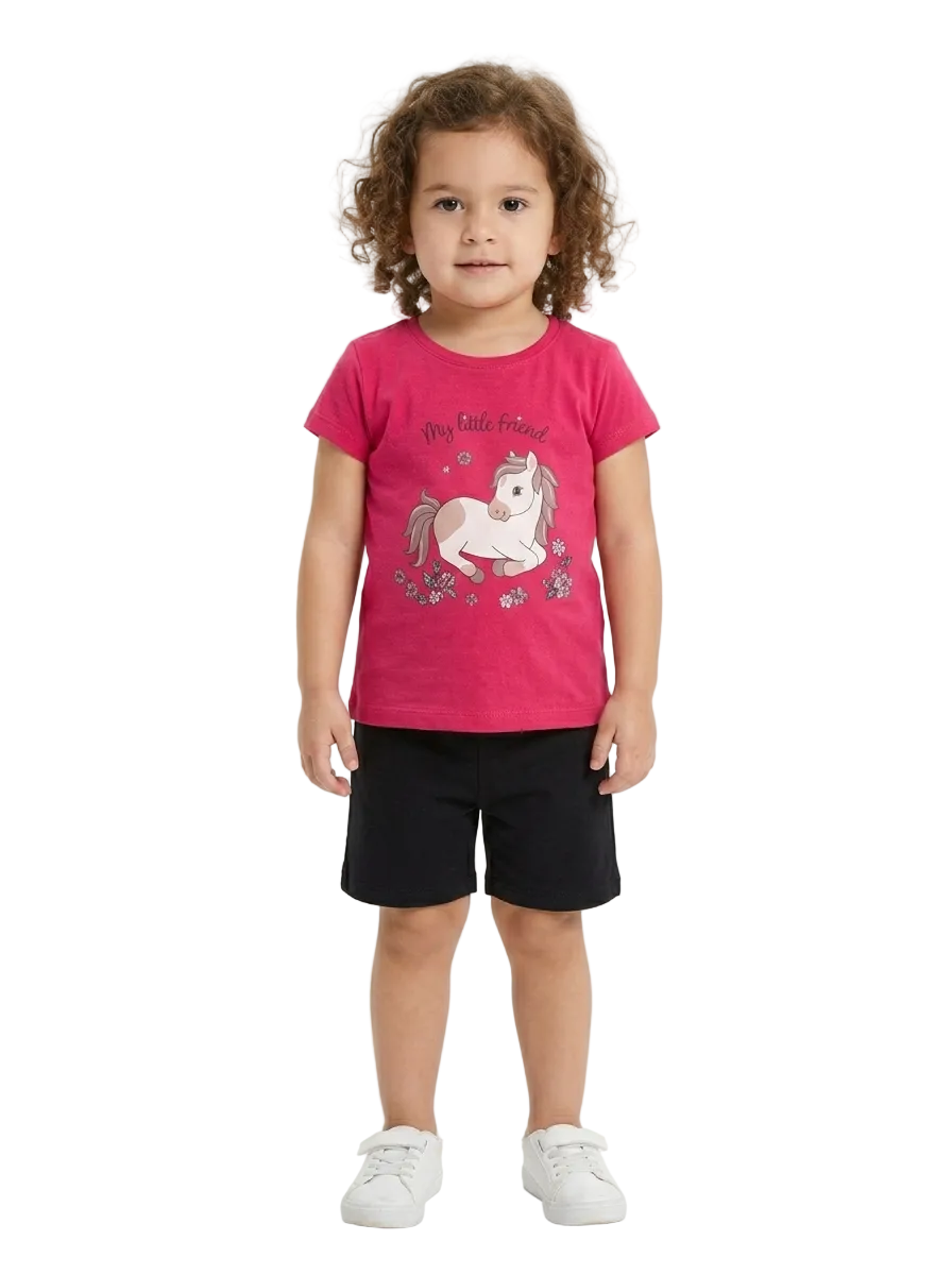 Cherry Red Pony 2 PC Set for Girls