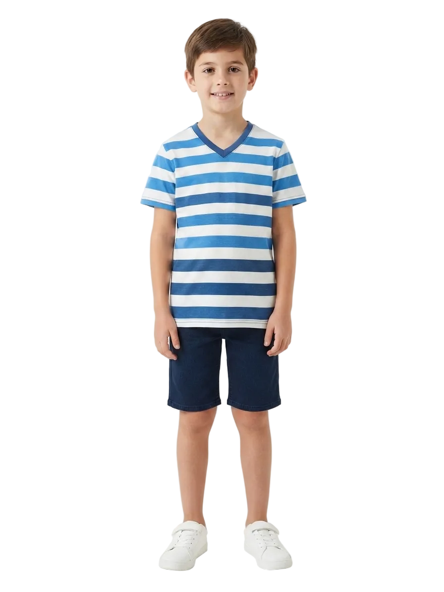 Lee Cooper stripe tshirt for boy - 8-9 years (minor defect)