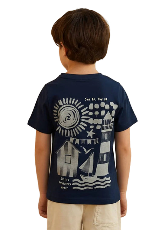 Max Nautical Print 100% cotton Summer T-shirt