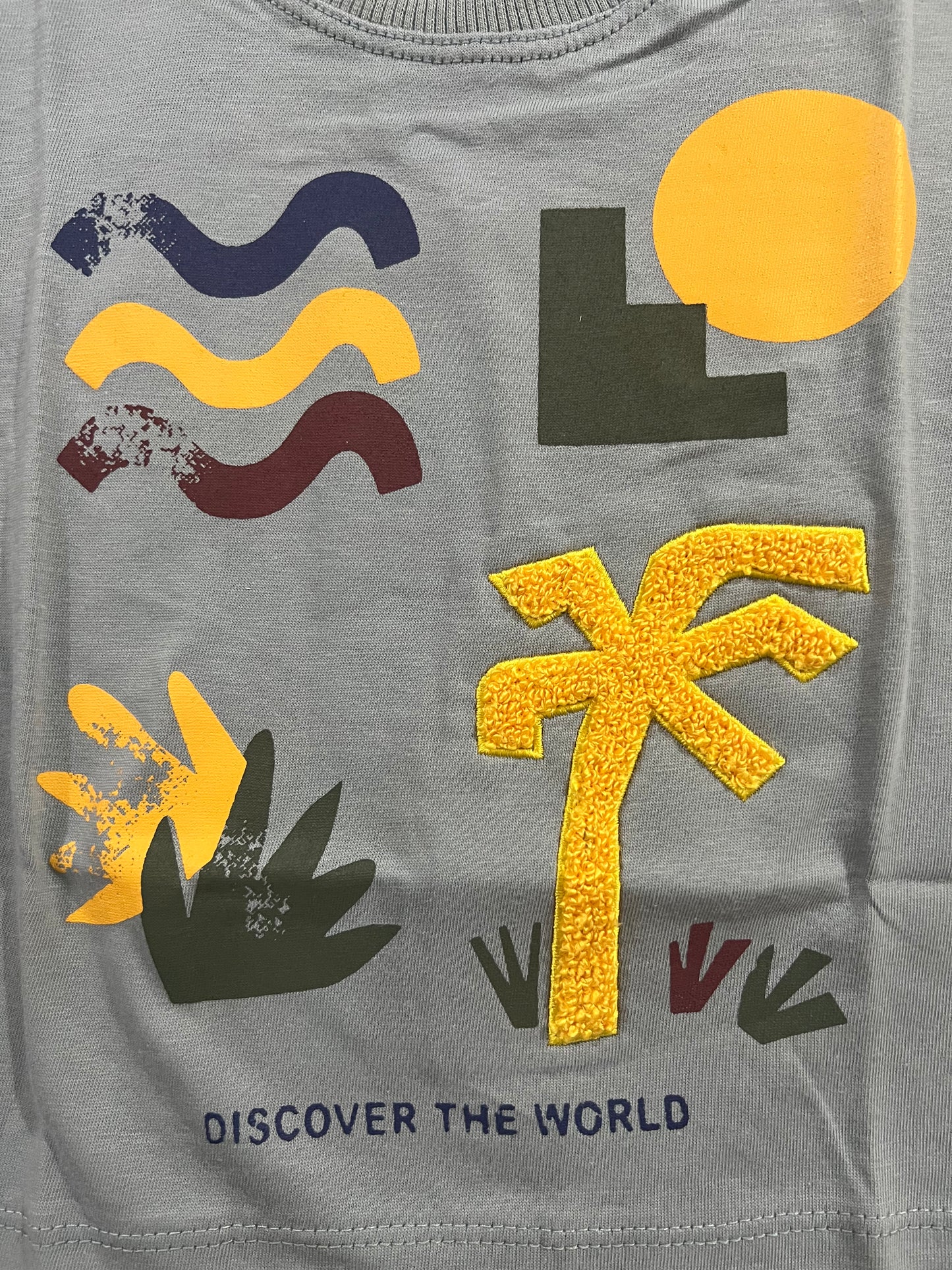 Grey Summer T-shirt for Boys