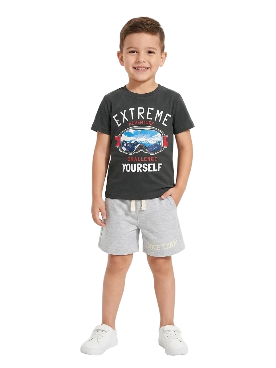 Branded 2 PC Summer Set for Boys
