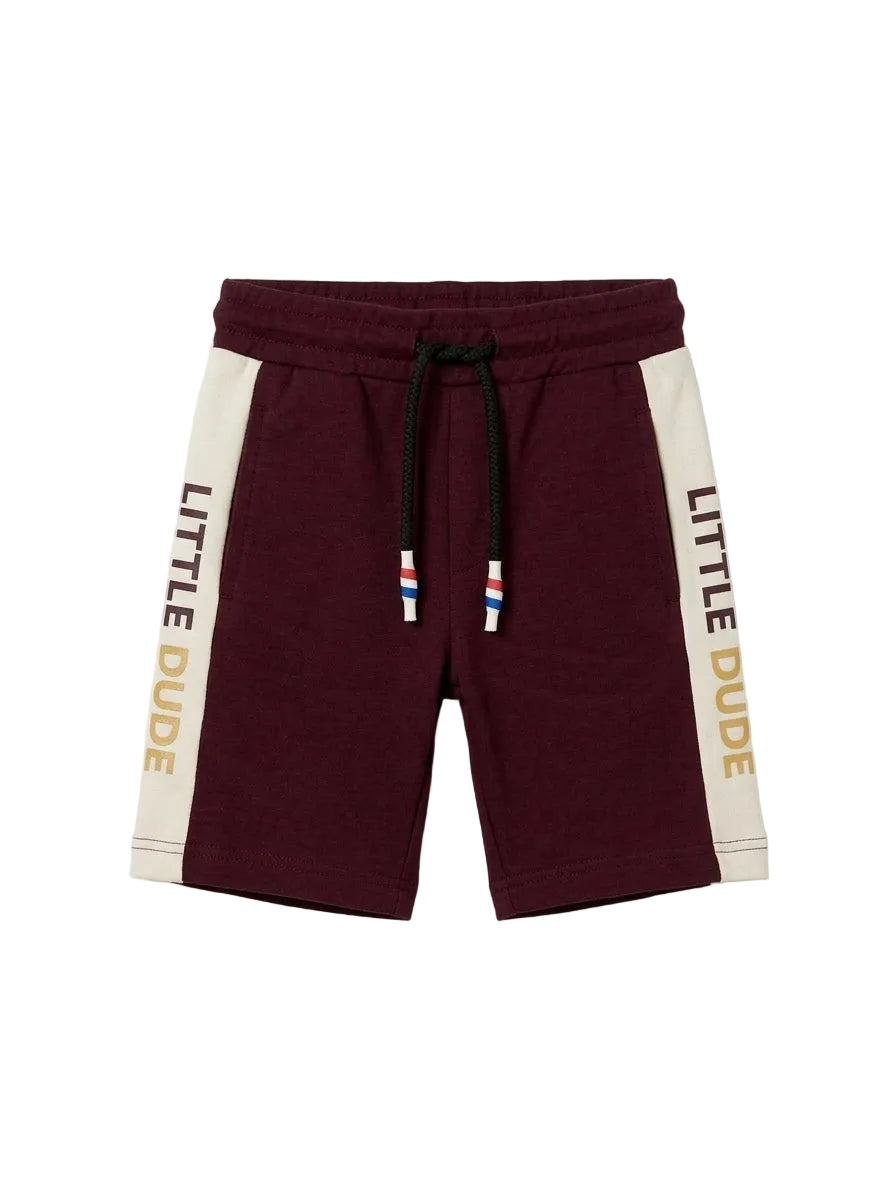 Little Dude Maroon Shorts for kids (Minor def)