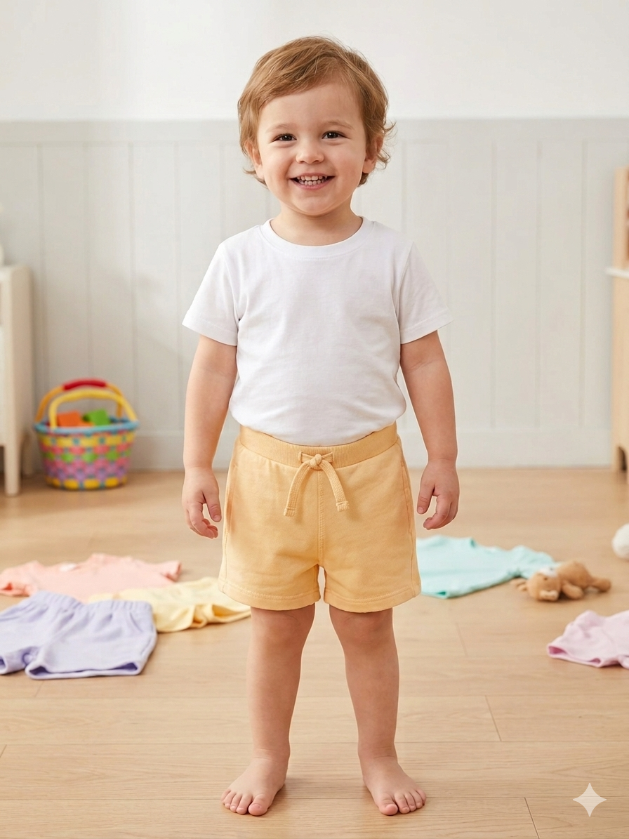 Zara branded Light Mango Shade Shorts