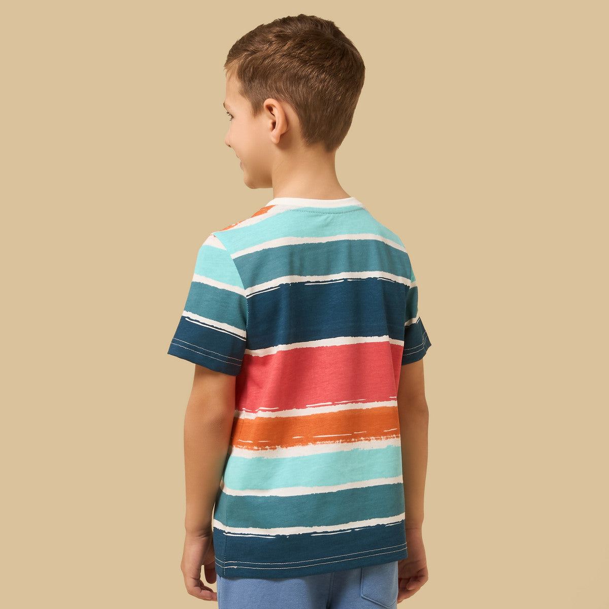 Max Branded Multi Stripes T-shirt