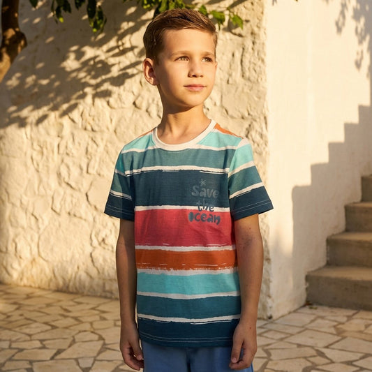 Max Branded Multi Stripes T-shirt