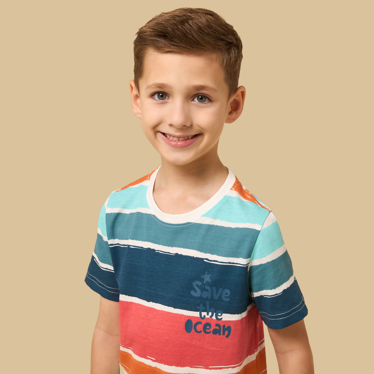 Max Branded Multi Stripes T-shirt