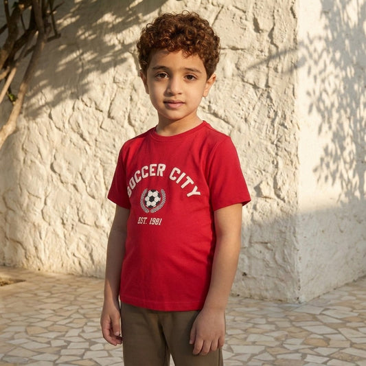 Max Branded Soccer T-shirt for Boys (Minor Defect)