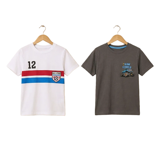 Max Branded T-shirt Pack of 2 for Boys