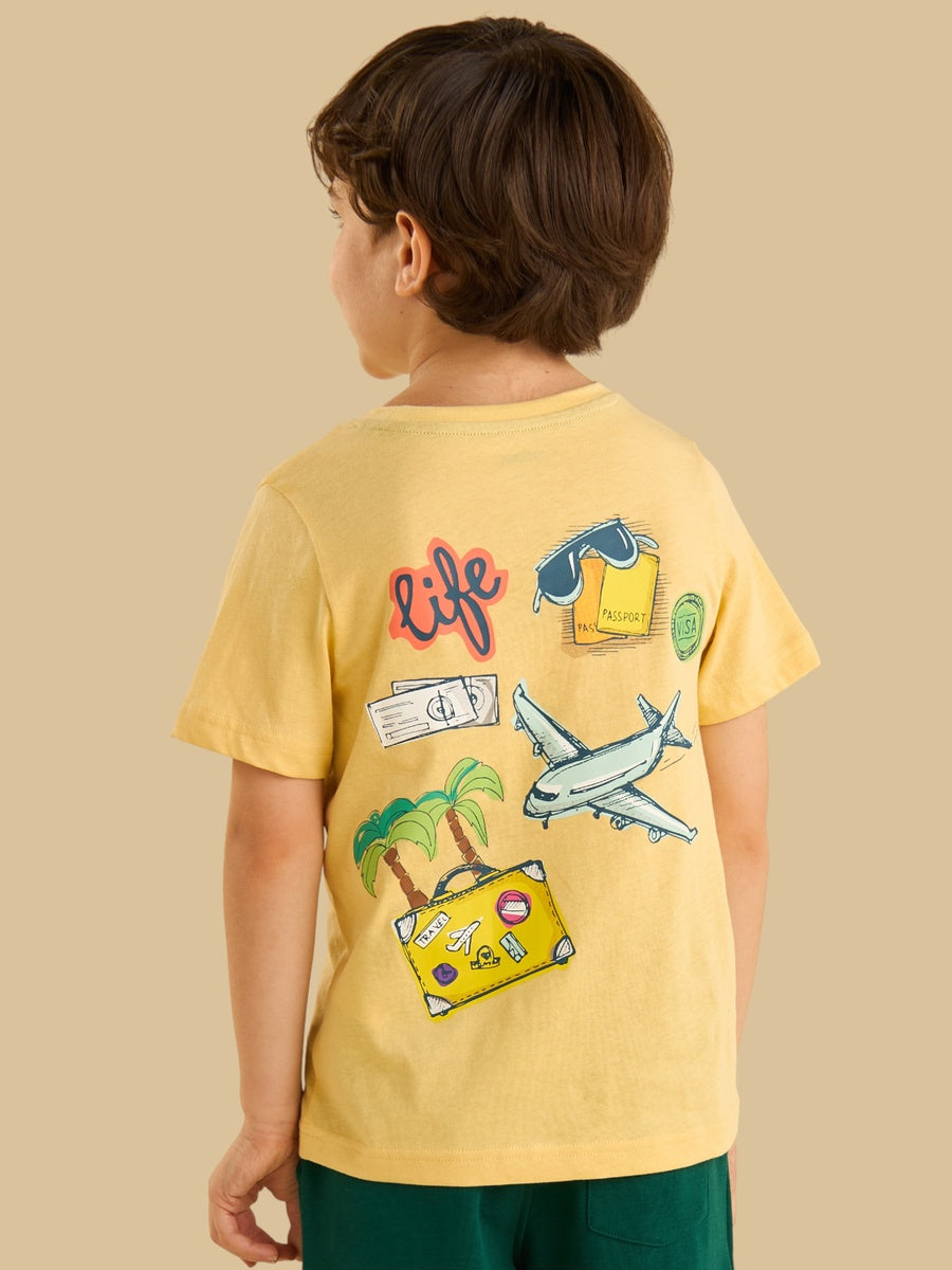 Max Branded Back Printed T-shirt for Boys