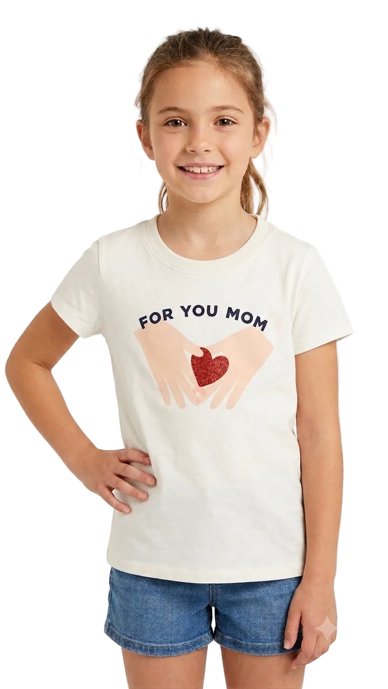 Branded Printed Girls T-shirt (Minor defect)