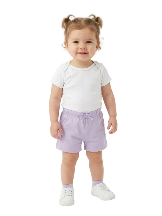 Zara Branded Lilac Short for Baby Girl (Minor defect)