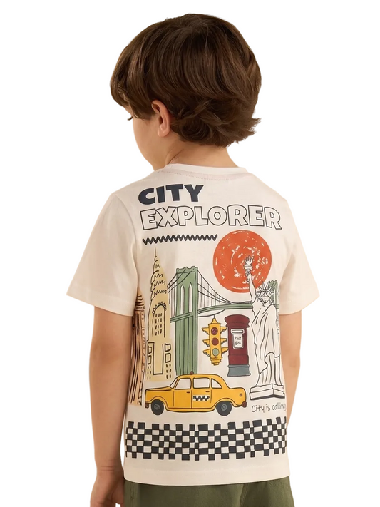Max Branded Back Printed T-shirt for Boys
