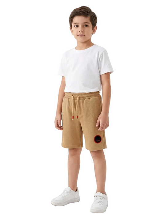 LP Branded Brown Texture Shorts