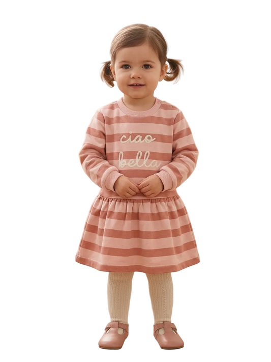 Cool Club Branded Sweatshirt Frock for Baby Girl (minor defect)