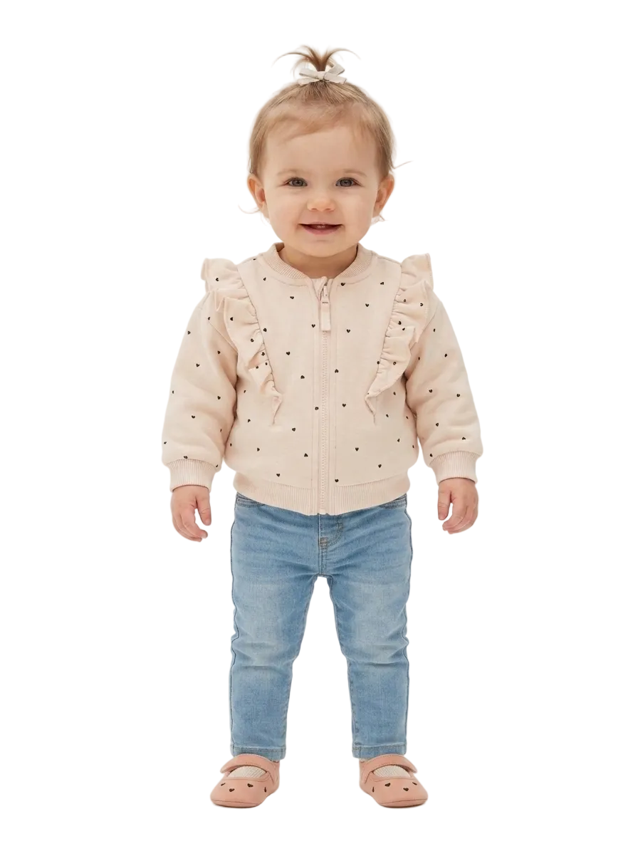Cool Club branded Zipper Jacket for Baby Girls