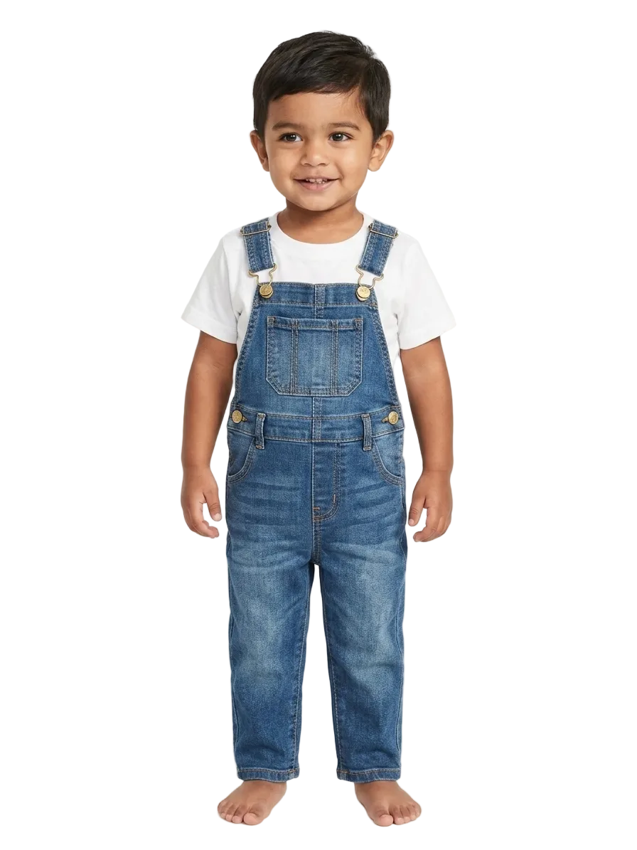 Denim Dunagree Pants for Kids (minor defect)