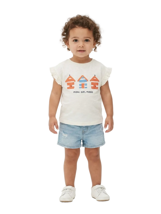 Mango Branded Tshirt for baby girl (Minor defect)