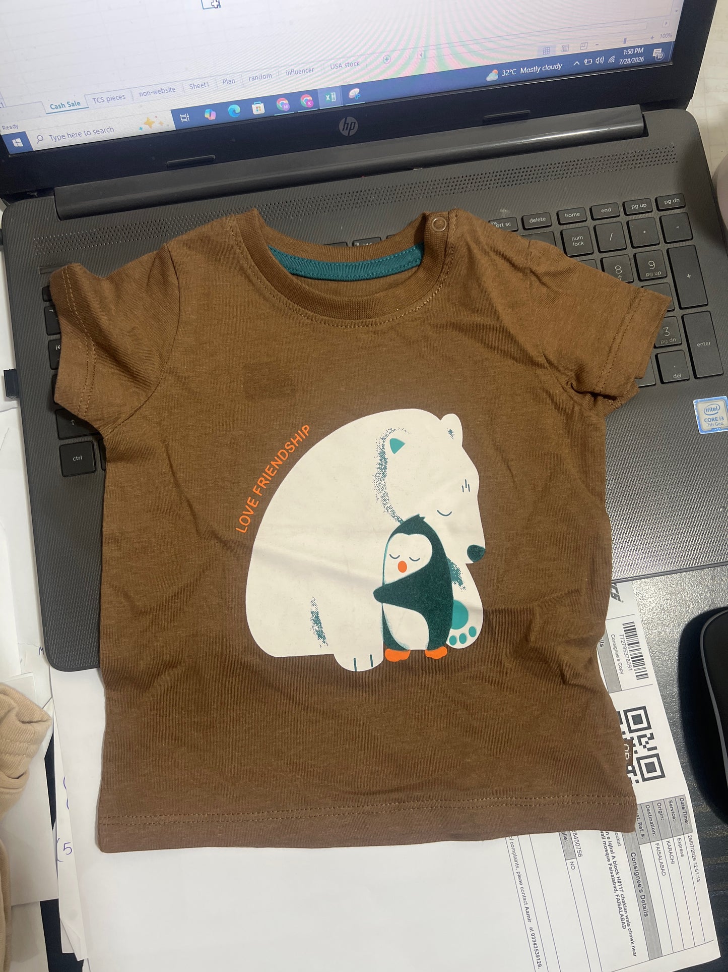 Obaibi branded Tshirt for kids - (minor defect)