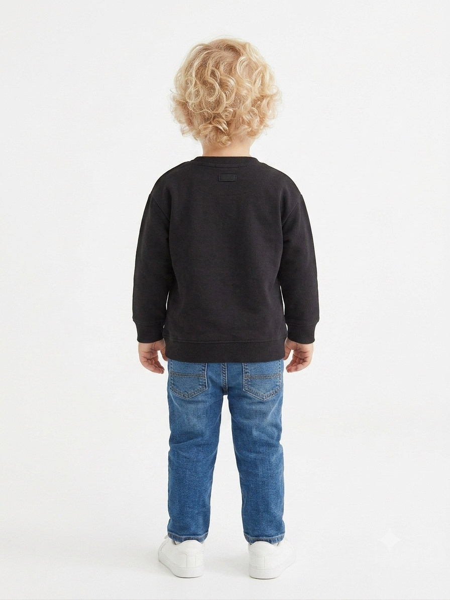 H&M Branded Black Dino Sweatshirt