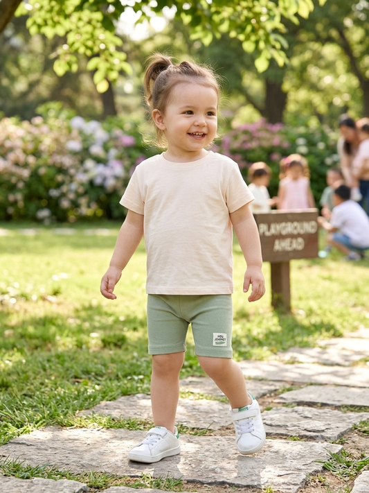 Zara Branded Ribbed Cycling Leggings for Baby Girls