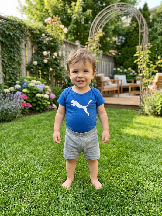 Puma Branded Infant Romper for Baby Boy