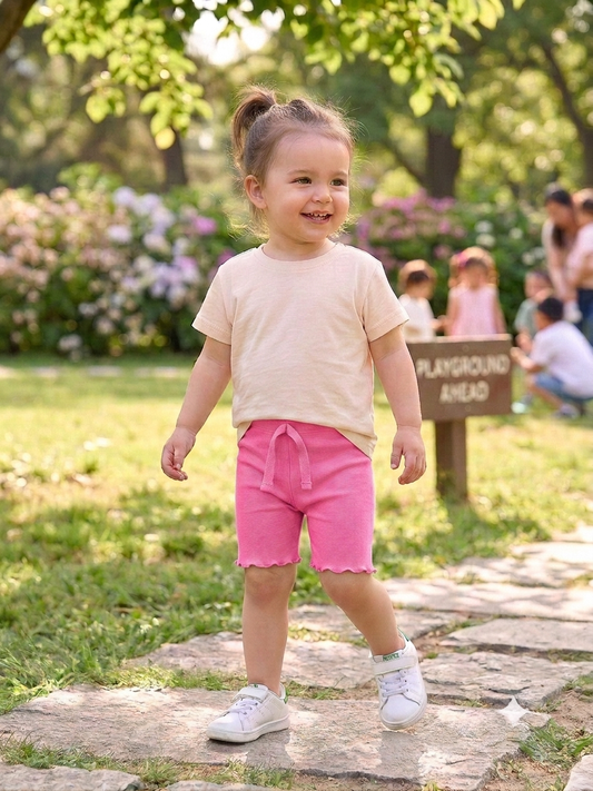 Zara Branded Ribbed Cycling Leggings for Baby Girls