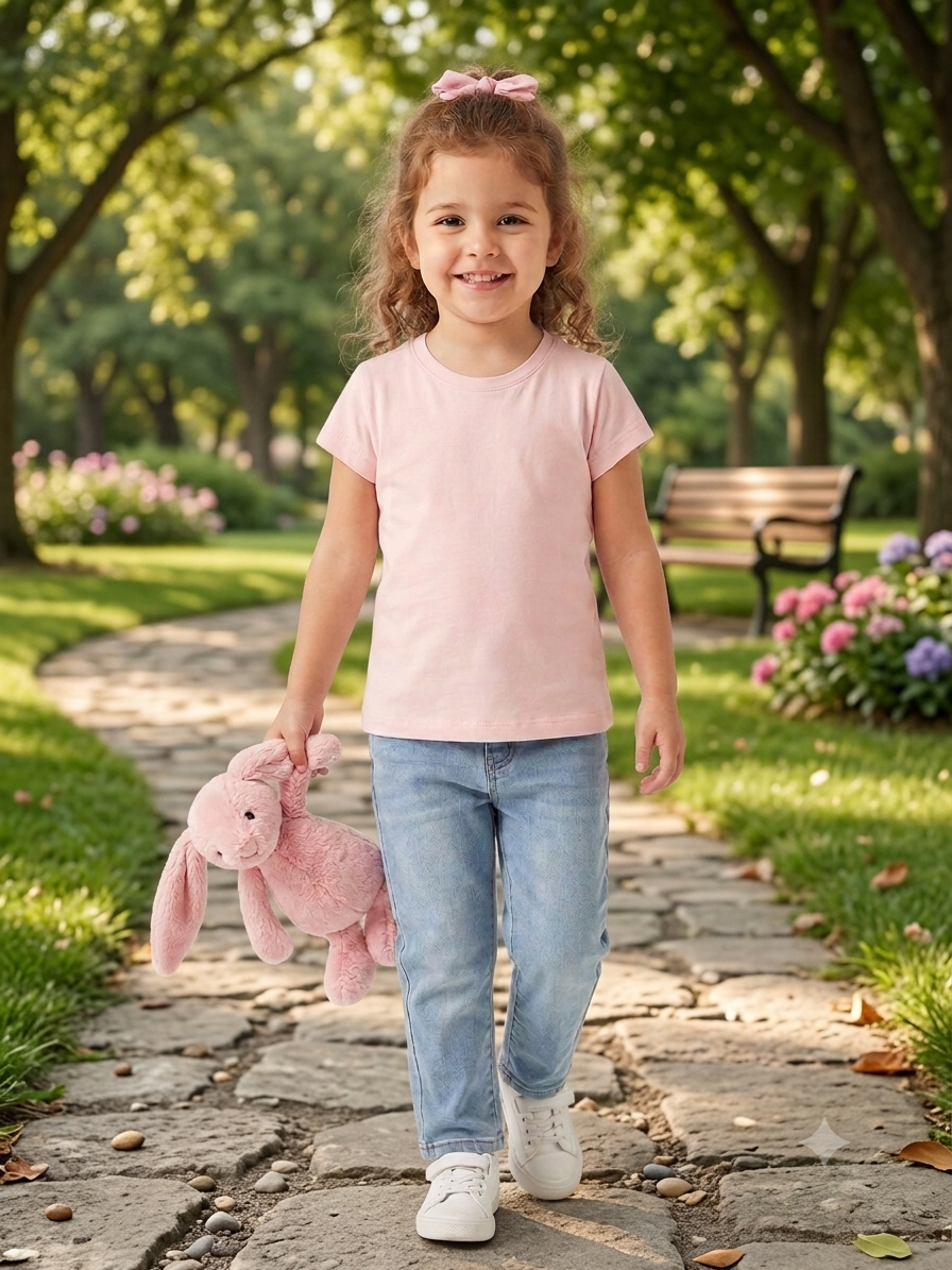 Branded Tshirt for baby girl (Minor def)