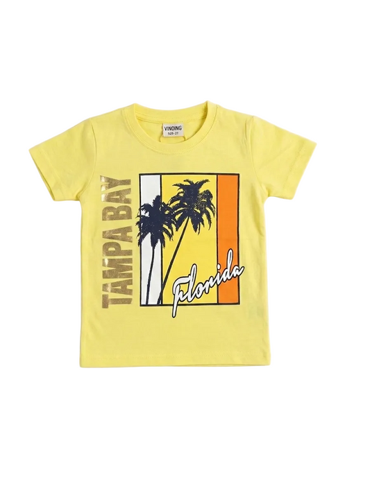 Vingino Branded Yellow T-shirt for Boys