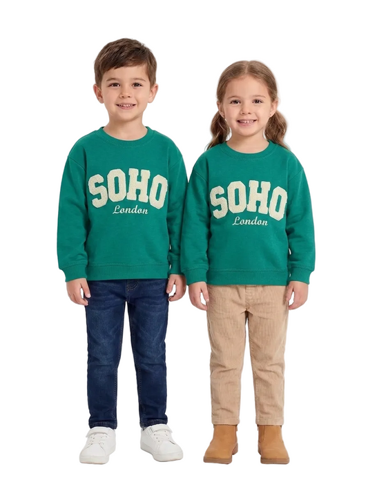 H&M Branded Green SOHO Sweatshirt