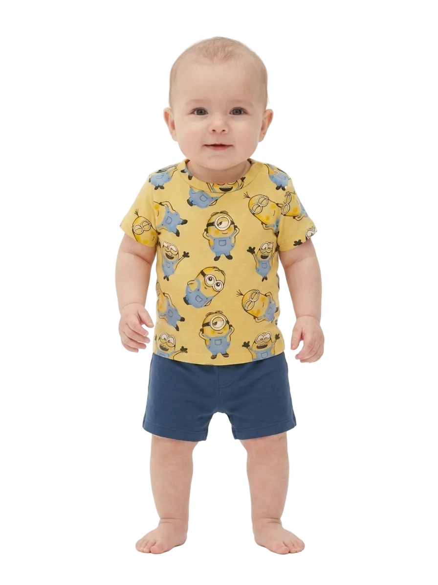 Baby Club Branded Minion T-shirt for boys 3-6 months (minor defect)
