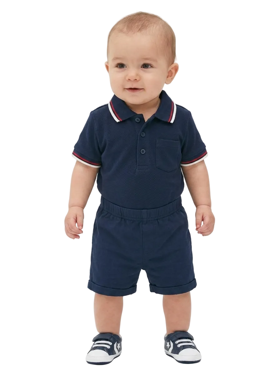 Baby Club Branded Polo for boys 6 months (minor defect)