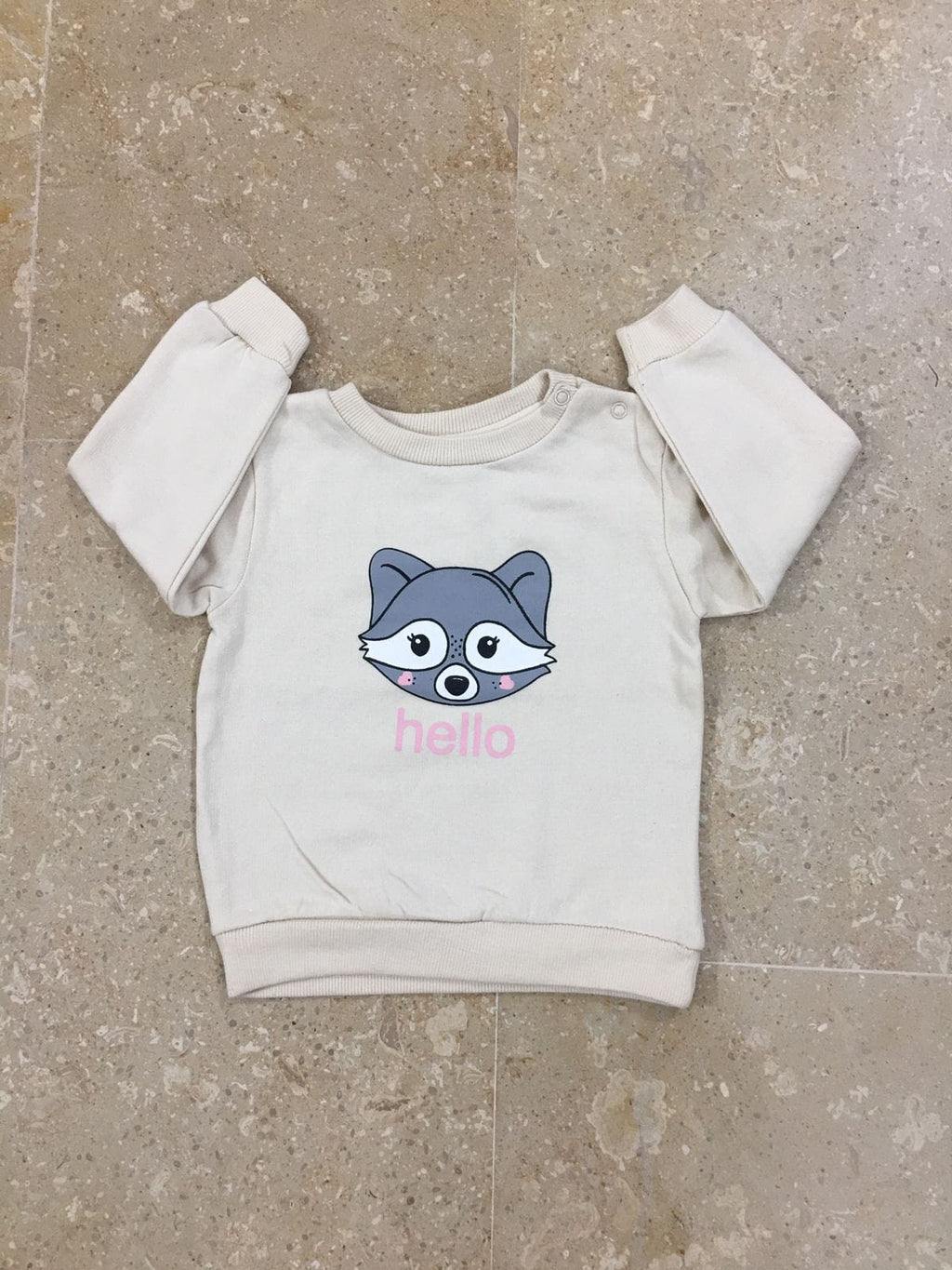 Fox & Bunny Kitty Printed Sweatshirt for Girls