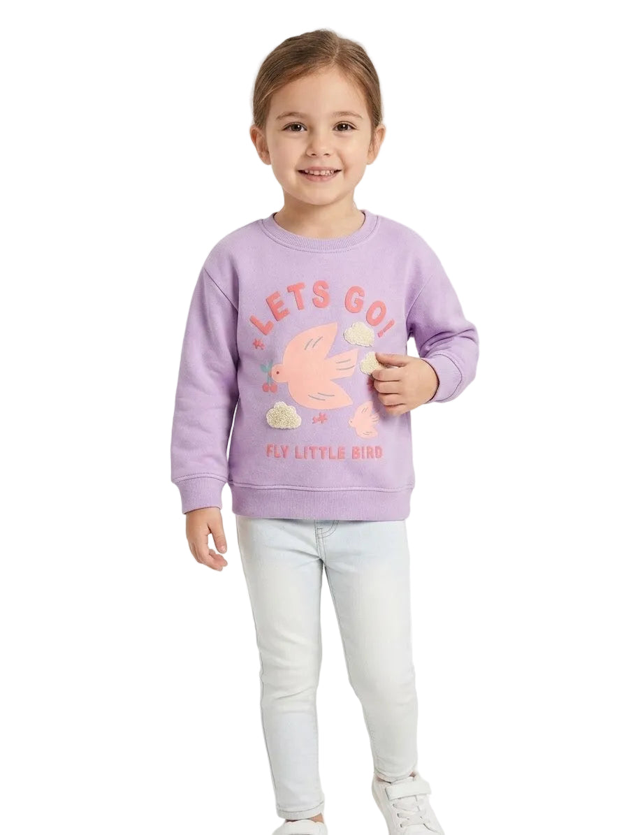 Light Purple Sweatshirt for Girls