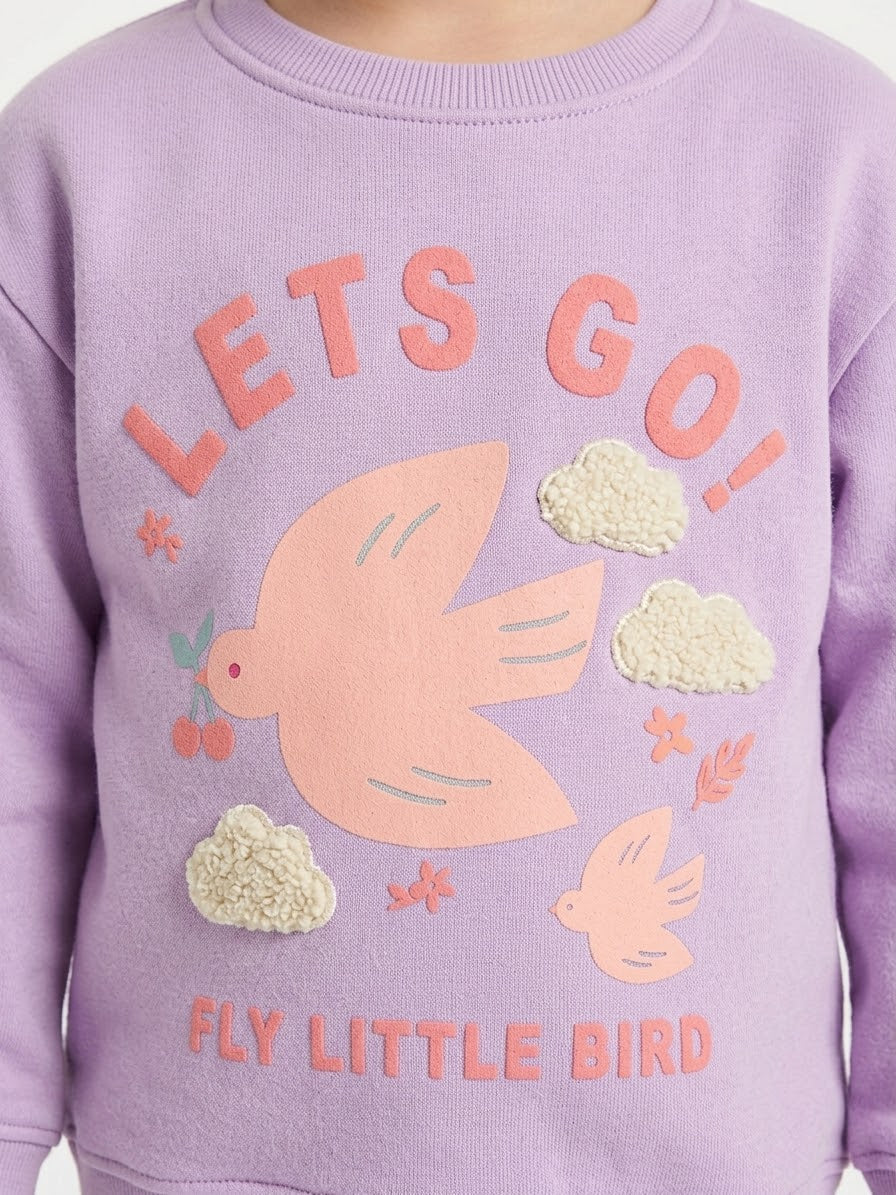 Light Purple Sweatshirt for Girls
