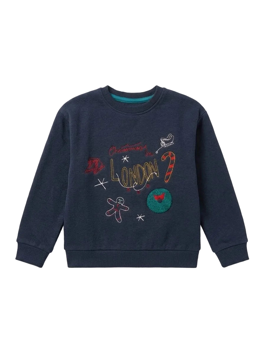 Navy Blue Sweatshirt for Girls