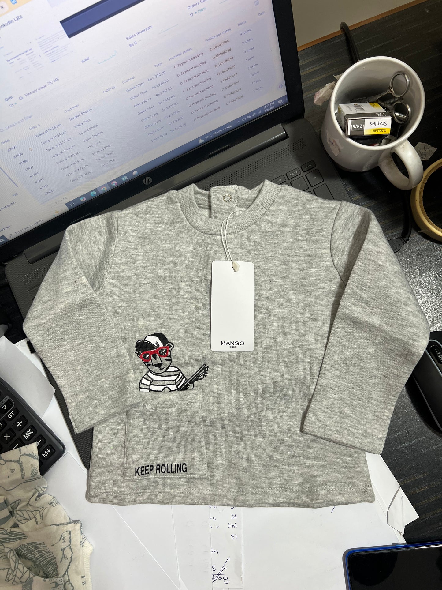 Mango Branded Sweatshirt for Baby Boys