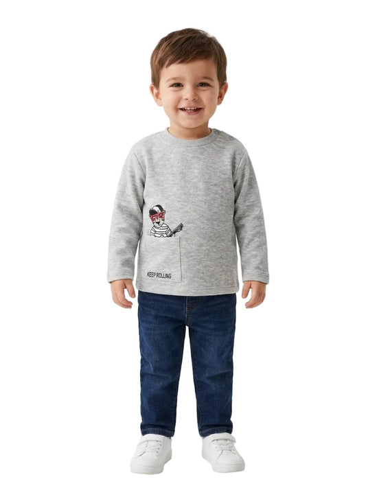 Mango Branded Sweatshirt for Baby Boys