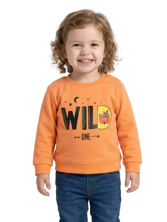 Wild One Printed Sweatshirt for Boys/Girls