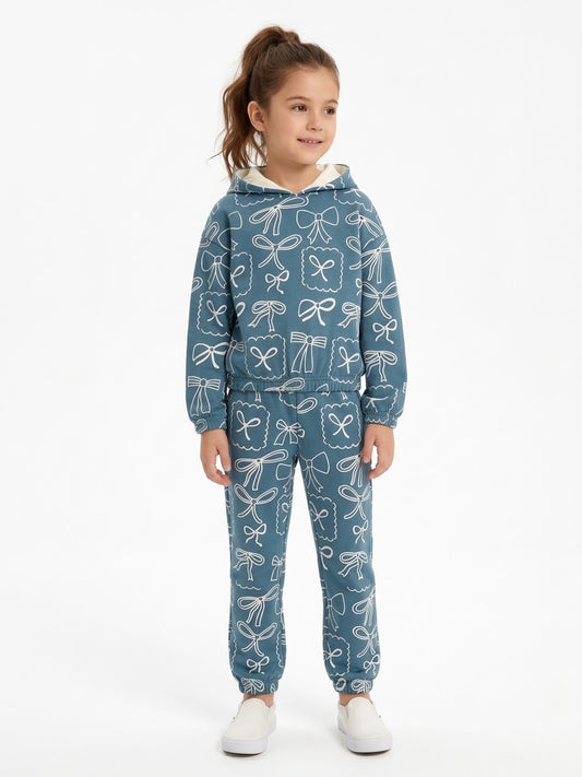 Mango Branded 2 pc Hooded Set for Girls