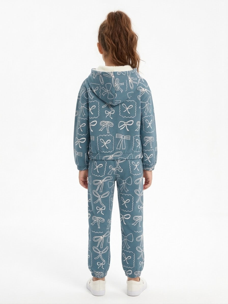 Mango Branded 2 pc Hooded Set for Girls