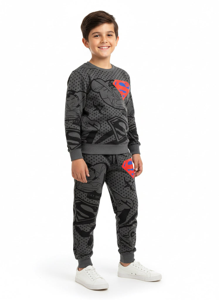 Grey Superman 2 pc Winter Sets