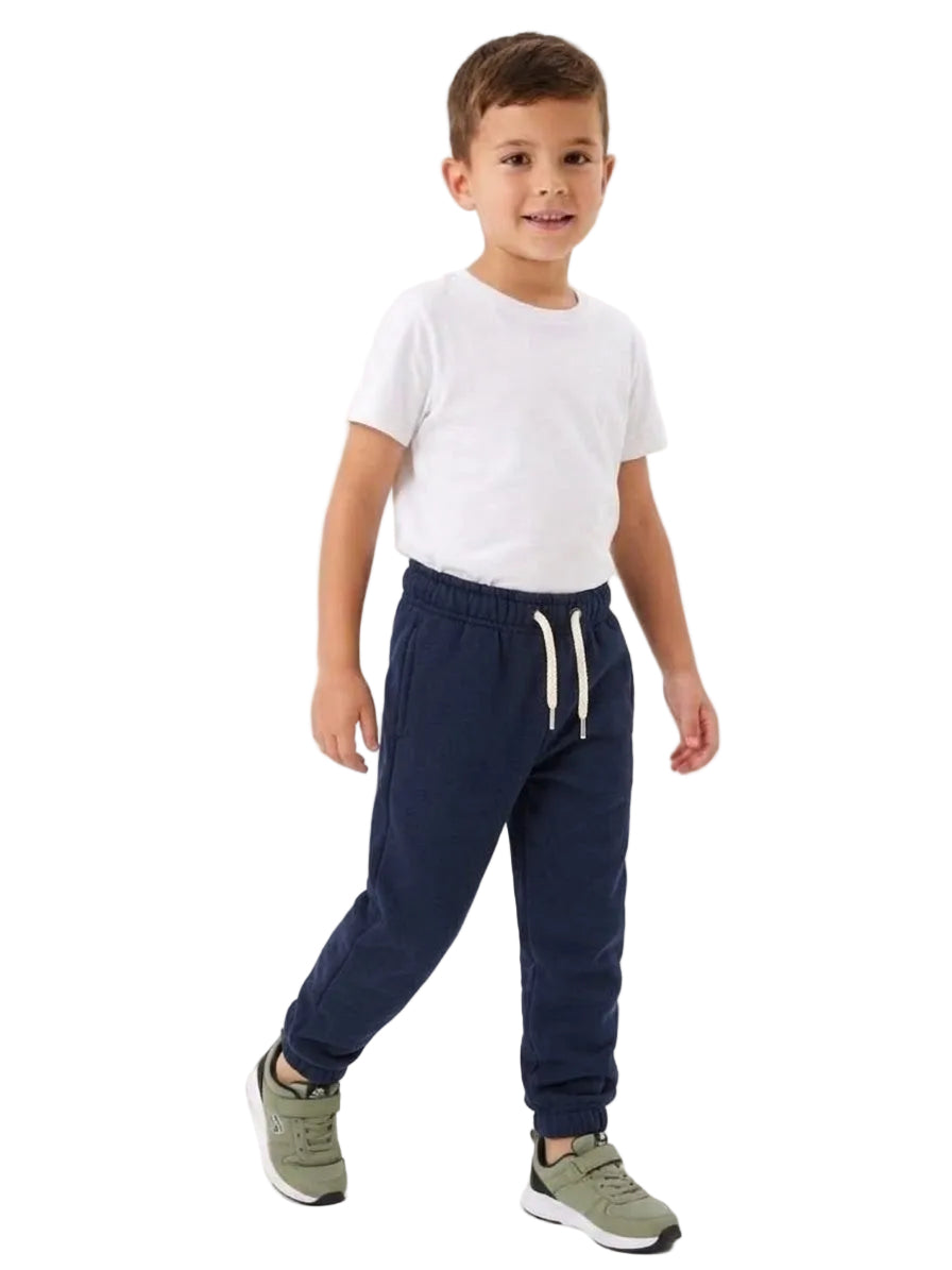 Navy Blue Minoti Branded Winter Fleece Jogger Trouser